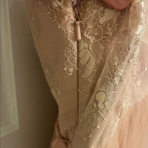 hitherto Lace Dress in Soft Pink. Size 6. Purchased from Anthropologie - Picture 4 of 7
